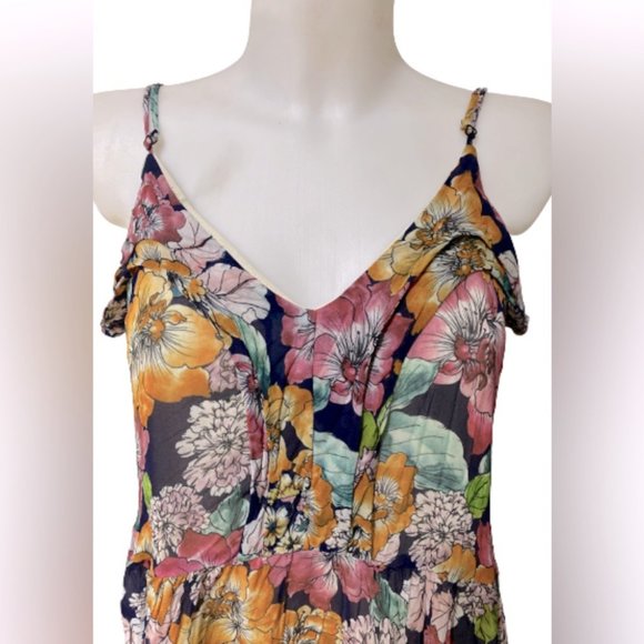 Rachel Pally Chiffon Lola Dress Bouquet Size Large - Picture 7 of 13